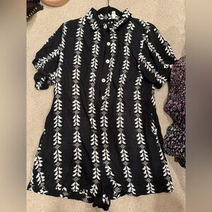 Black and White Romper